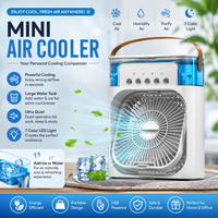 Mini Air Conditioner Fan With Water mist Cooler
