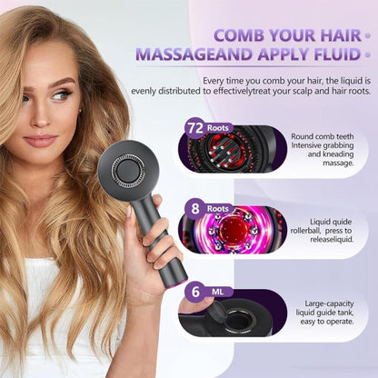 Electric Hair Growth Scalp Massager Comb with LED Light Therapy
