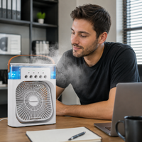 Mini Air Conditioner Fan With Water mist Cooler
