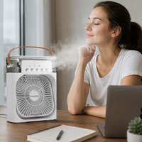 Mini Air Conditioner Fan With Water mist Cooler