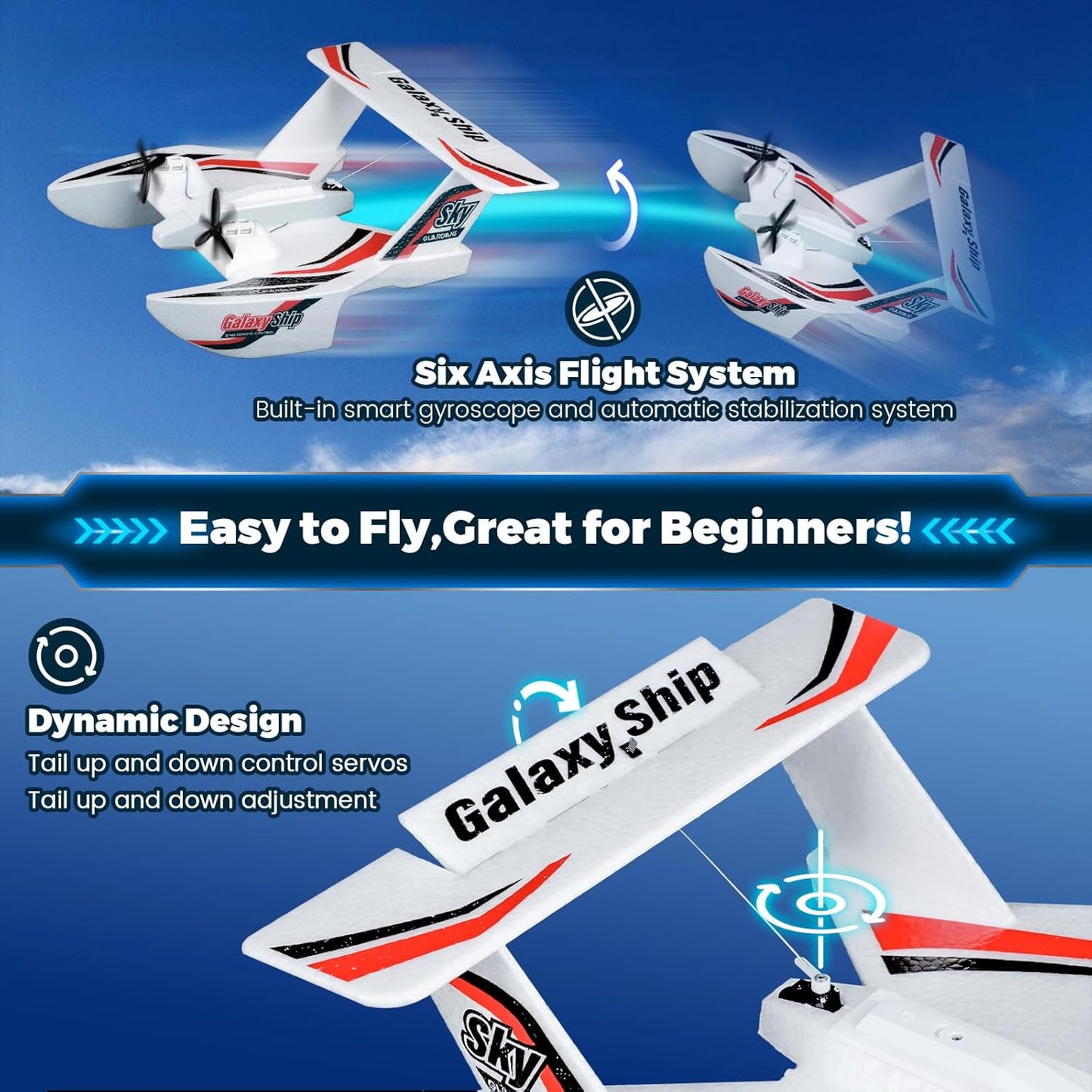 2 in 1 Remote Control Glider Ship