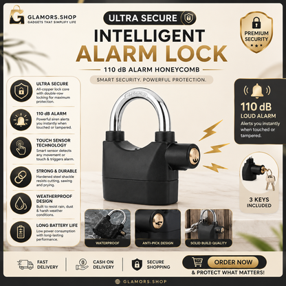 🚨 Don’t Just Lock It — Protect It! 🔐  Ultra Secure Intelligent Alarm Lock