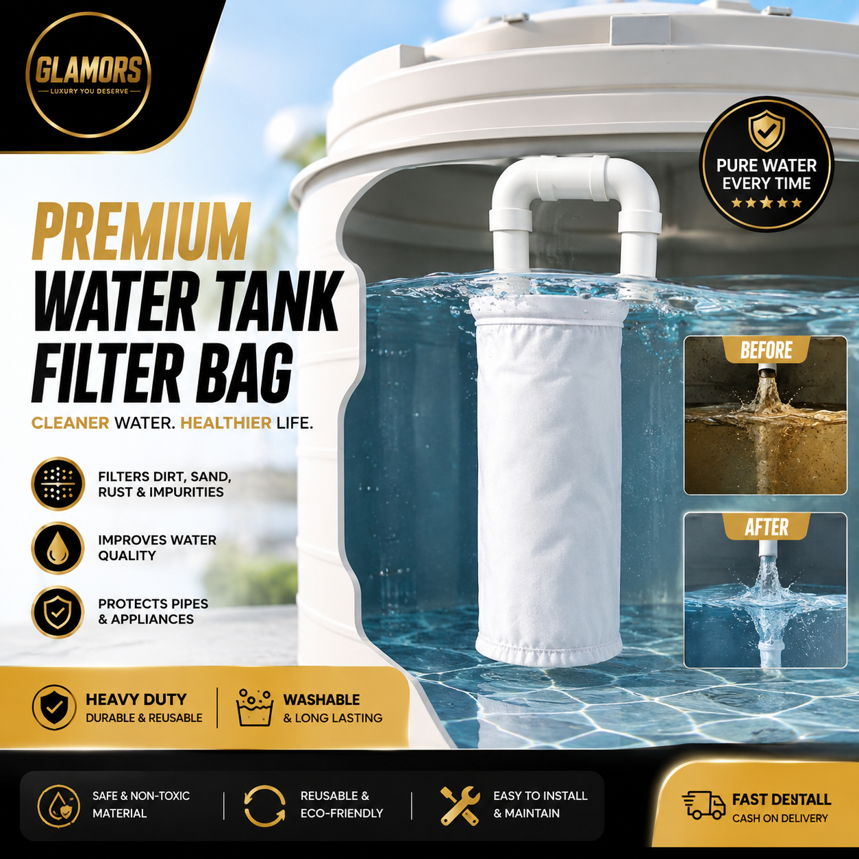 Premium Water Tank Filter Bag