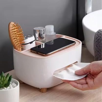 🧻 Multifunctional Tissue Box & Organizer